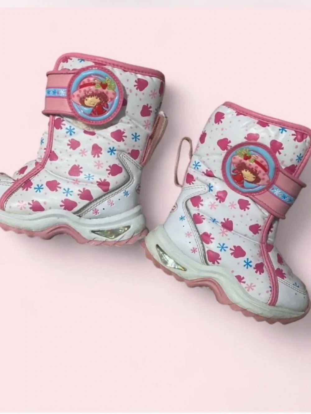 Girls Winter Snow Boots with Strawberry Character